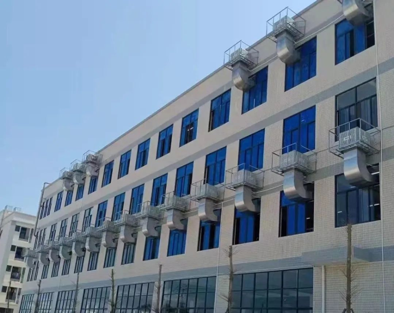 組裝零部件工廠車間整體通風(fēng)降溫，應(yīng)用星科工業(yè)環(huán)保空調(diào)